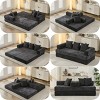 Foldable sofa bed with no bones to break, high-density foam with chenille fabric, suitable for living rooms, bedrooms, and recreation rooms. - 3 of 4