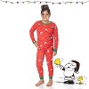 6YR-14YR Kids Cotton Snoopy Print Family Matching Pajamas Holiday Festive Sleepwear 2-Piece Sets for Christmas - PEANUTS - 4 of 4