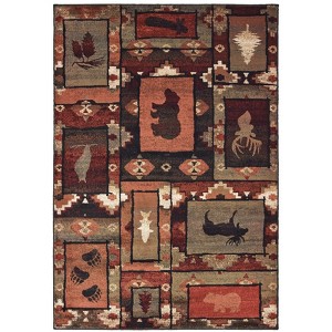 Oriental Weavers Woodlands 9601D Brown/ Rust Indoor Area Rug - 1'10" x 3' - 1 of 3