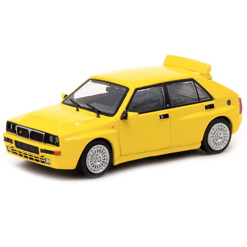 Lancia Delta HF Integrale Giallo Ginestra Yellow "Road64" Series 1/64 Diecast Model Car by Tarmac Works, 2 of 4