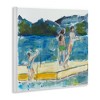 Stupell Industries Kids on Swimming Dock Abstract, 12" x 12" - 3 of 4