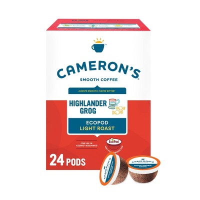 Cameron's Coffee Highlander Grog Light Roast Coffee Pods - 24ct