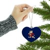 South Carolina State Secondary Logo Heart Love Wood Christmas Tree Holiday Ornament - 3 of 3