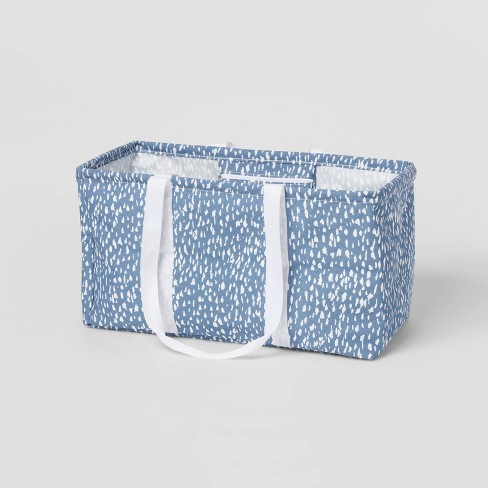 Scrunchable Laundry Tote Textured Blue - Brightroom™ : Target