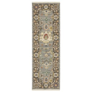 Oriental Weavers Lucca 846D1 Blue/ Multi Indoor Area Rug - 2' x 6' - 1 of 4