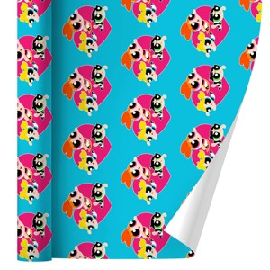 Powerpuff Girls Heart Gift Wrap 30" x 72" - 1 of 4