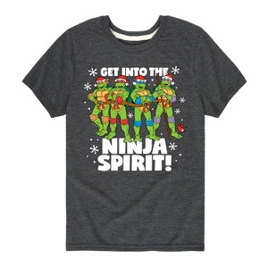 Boys' - Teenage Mutant Ninja Turtles - Get Into The Ninja Spirit Short Sleeve Graphic T-Shirt - 1 of 4