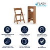 Flash Furniture 4 Pack HERCULES Series 800 lb. Capacity Resin Folding Chair with Slatted Seat - 2 of 4