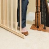 Generic Walk-Thru Top of Stairs Baby Gate, Natural Wood - 3 of 4