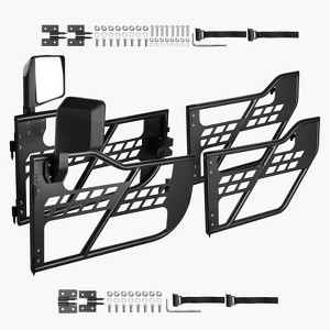 VEVOR Jeep Tube Doors, 4-Door, Hunting Style Jeep Tubular Door with DOT Certified Rear View Mirrors, Jeep Doors with Rear Mirrors ,Black - 1 of 4