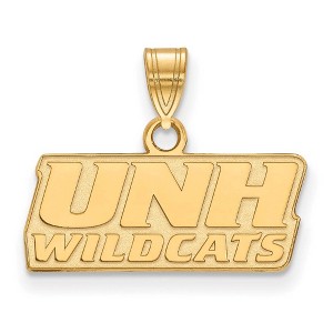 Black Bow Jewelry 14k Yellow Gold New Hampshire Wildcats NCAA Small Pendant - 1 of 3