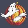 Juniors Womens Ghostbusters Halloween Pumpkin Logo Cowl Neck Sweatshirt - 2 of 4