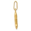 Black Bow Jewelry 14k Yellow Gold 14mm Textured Hollow Starfish Pendant - 2 of 4