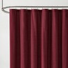Brooklyn Loom Solid Cotton Percale Shower Curtain - 3 of 4