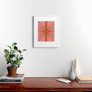 18" x 24" Sunshine Canteen Sahara Framed Wall Art White - Deny Designs: Modern MDF Composite, Geometric Drawing - 1 of 4