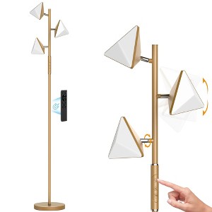 ROTTOGOON LED Tree Floor Lamp, 36W Dimmable Standing Light Touch Control, 2700K-6500K 4CCT Switchable for Study Living Room Bedroom Office - 1 of 4