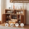 EROMMY Bay Isle Home™ Bar Cabinet With 2 Rattan Doors, Wine Racks And Drawers For Dining Room And Living Room - 4 of 4