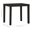 vidaXL Patio Table Anthracite 31.1"x25.6"x28.3" Plastic - 4 of 4