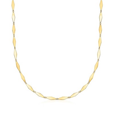 Ross-Simons Italian 14kt Yellow Gold Mirror-Link Necklace