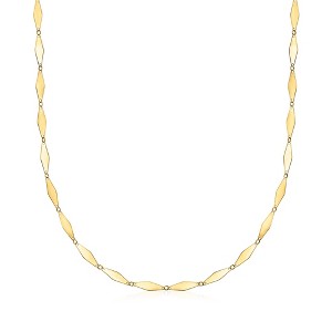 Ross-Simons Italian 14kt Yellow Gold Mirror-Link Necklace - 1 of 4
