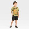 Toddler Boys' Jurassic Park Camo T-Shirt - Dark Green - 4 of 4