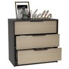 CAVINAS 3-Drawer Dresser,Modern Chest of Drawers with Metal Handles,Freestanding Storage Cabinets for Living Room,Entryway - 2 of 4
