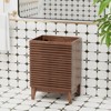 ROOMTEC 24 in. Bathroom Vanity, Mid-Century Cabinet with 2 Soft-Close Doors, Freestanding, Wood Grain Laminate, Walnut (Sink Not Included) - 2 of 4
