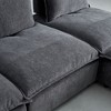 Sapphtopaz Modern Accent Chair Chenille Upholstered Chair Leisure Sofa with Adjustable Backrest Armless Accent Chairs for Living Room, Bedroom - 2 of 4
