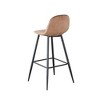 PAGED Modern Velvet Bar Stools Set of 2, Counter Height Bar Chair with Back and Metal Legs for Bar, Kitchen, Dining Room - 4 of 4