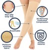 Mojo Men’s & Women’s 20–30mmHg Graduated Compression Thigh-High Sleeves – Circulation, Varicose Veins, Edema & Swelling Relief, A609VV - 2 of 4