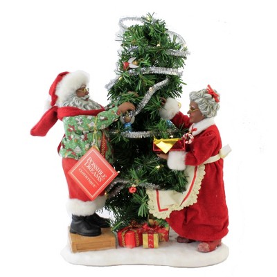 Possible Dreams 16.5" It Takes Two Mr Mrs Claus Tree Decorating  -  Decorative Figurines