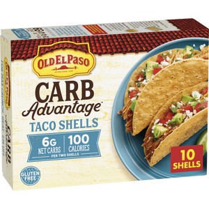 Old El Paso Low Net Carb Taco Shells Gluten Free - 10ct / 4.6oz - 1 of 4