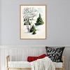 Amanti Art Christmas Snowy Winter Fir Trees and Birch Trees by Corinna Buchholz of Piddix Canvas Art Framed - 4 of 4