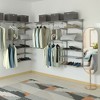 Costway Custom Closet Organizer Kit 4 to 6 FT Wall-mounted Closet System w/Hang Rod White\Grey - 4 of 4