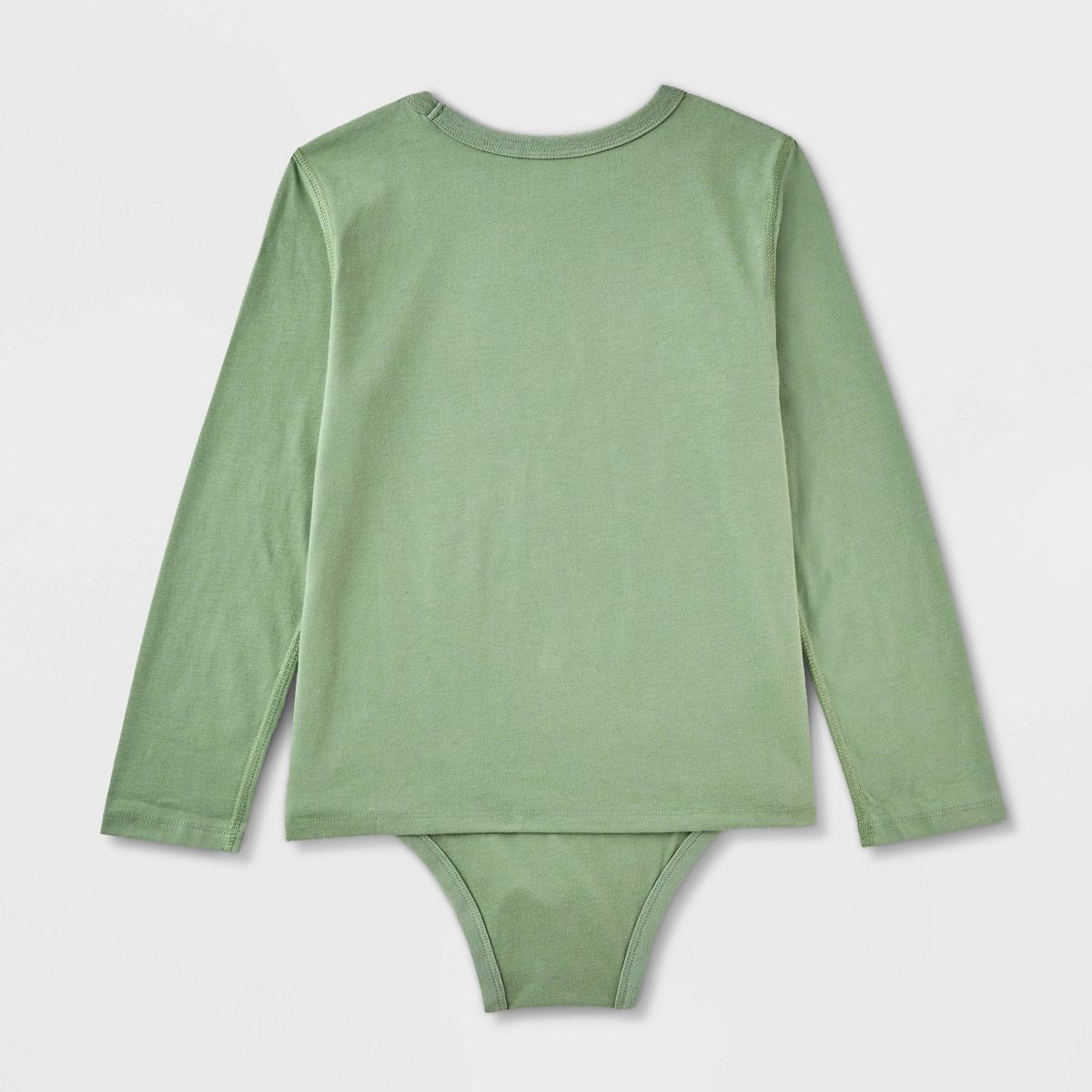 Kids' 2pk Adaptive Long Sleeve Bodysuit with Abdominal Access - Cat & Jack™ Navy Blue/Green - thumbnail 2
