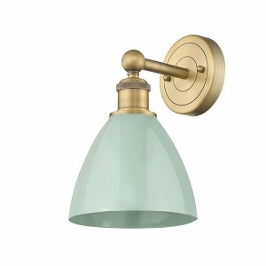 Plymouth Dome - 1 Light Wall Sconce In Industrial Style-12 Inches Tall and 7.5 Inches Wide - 1 of 1