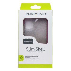 PureGear Slim Shell Series Case for Moto G 5G 2024 - Glitter/Pink - 1 of 1
