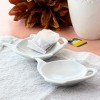 Gibson Our Table Simply White 6 Piece Teapot Ceramic Tea Bag Caddy Dish Set in White - 2 of 4