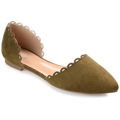 Journee Collection Womens Jezlin Slip On Almond Toe Ballet Flats