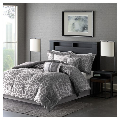 gray comforter sets