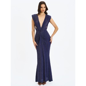xxs maxi dress Velour Pegged Sleeveless Polyester Maxi Dress