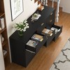 FONTOI 9 Drawer Dresser Bedroom Large Deep Chest of Drawers Wooden Storage Cabinet Long Dressers for Living Room, Hallway, Black, 63"* 15.74"*30.31" - 4 of 4