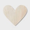 Valentine's Day Wooden Heart Serving Platter White - Threshold