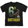 Boys' Short Sleeve Jurassic World 6th Birthday Trex T-Shirt - 2 of 4