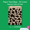 Big Dot of Happiness Cow Print Kraft Brown Paper Treat Bags, Western Rodeo Party Individual Greaseproof Brown Paper Sandwich Cookie Bags - 25 Count - 4 of 4