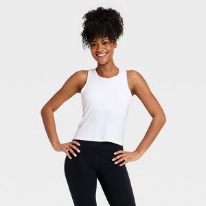 Women's Modal Ribbed Support Tank Top - All In Motion™ White XXL