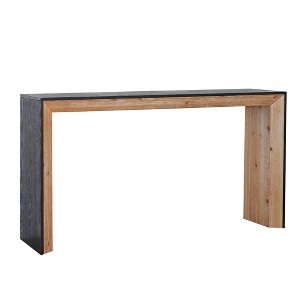 Alilang 59 Inch Console Patio Table Narrow Entry Way Modern Sleek Design-Black - 1 of 4