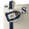 Lands' End Pre-Monogrammed Letter S Micro Canvas Tote - 3 of 3