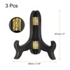 Unique Bargains Wooden Rotatable Foldable Book Decorative Easels or Stands 3 Pcs - 2 of 4