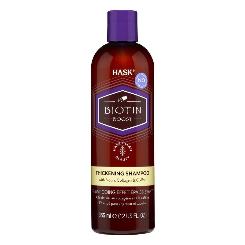 Hask Biotin Boost Thickening Shampoo with Biotin, Collagen and Coffee - 12 fl oz, 1 of 8